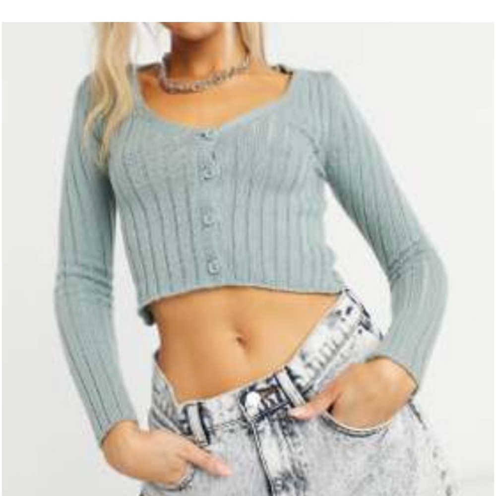 Collusion Cropped Cardigan Womens US 8